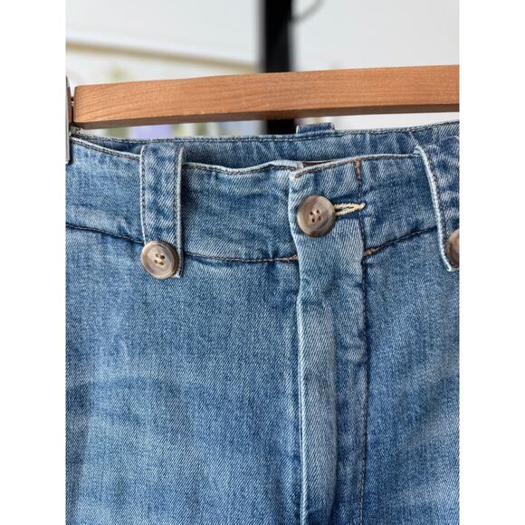 MOTHER The Zipped Greaser Loop Jeans High Rise Wash Secret Sister Womens Size 26 - Picture 5 of 9